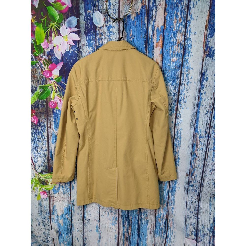 Banana Republic Beige Light Mustard Coat Trench Sz Small S NWT - Picture 3 of 6